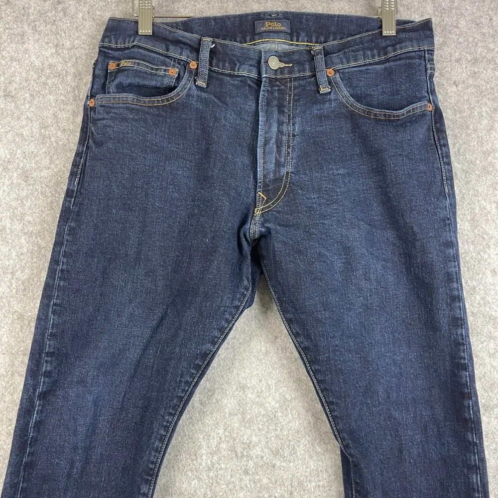 Polo Ralph Lauren Sullivan Slim Fit Jeans Mens 34x29 Dark Wash Stretch Denim